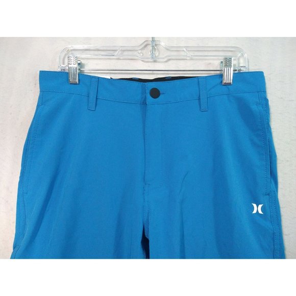 Hurley All Day Hybrid Quick Dry 4 Way Stretch Reflective Short Blue Size 32 - Picture 3 of 12